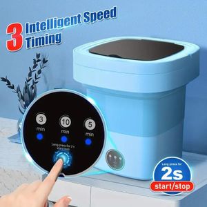 11L mini washing machine, 3 cleaning modes, suitable for baby clothes, underwear, socks, portable washing machine folding design