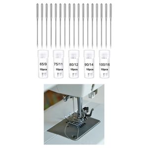 10 Pcs Threading Stainless Steel Sewing Apparatus Needles Universal Home Sewing  Machine Needles 11/75 12/80 14/90 16/100 18/110