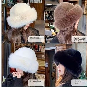 UNIQUE Elegant Women's Faux Fur Winter Hat - Cozy & Warm Thickened Mongolian Cap multi colour 