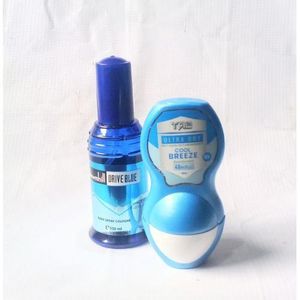 Perfume Special 2 in 1 Combo of Downhill Drive Blue Body Spray Cologne 120ml and Tag Cool Breeze Deo Roll On 50ml (Unisex use) NAFDAC NUMBER: Downhill: A2-6409, Tag breeze: A2-105079