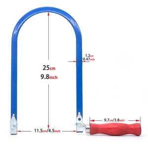 6 Inch Coping Saw Hand Saw, Fret Saw Coping Frame and Extra 20 Pcs