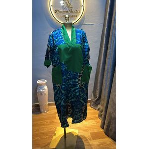 Modern Afro-Chic Patchwork Gown