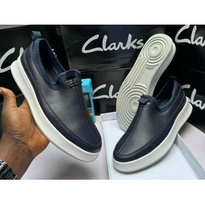 Clarks SoftMotion Slip-On Loafers Navy-Blue (EB285N)