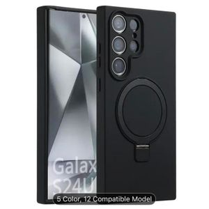 Pouch Magnetic Ring Holder Case For Samsung Galaxy S24 Ultra