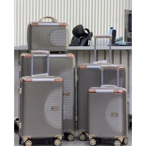 5 set ABS Luggage set -  Gold