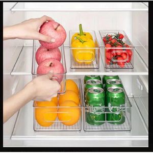 6PCS ACRYLIC FRIDGE ORGANIZER FOOD FRIDGE STORAGE 