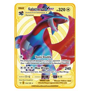 Pokemon Gold Metal Card - Rainbow Charizard , Rainbow Mew & Mewtwo ,  Dragonite