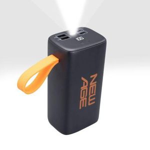 New Age 44000mAh Turbo-Ultra 4 Fast 22.5W Digital Dispay Type-C In-put & Out-put Power-Bank + LED Torch-Light