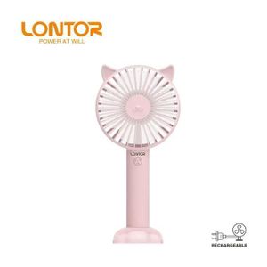 Original Lontor Rechargeable Mini Portable Handfan 4 Inches