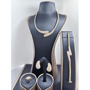 Mega-Shine Cubic Zirconia Style Necklace and Bracelet Pack