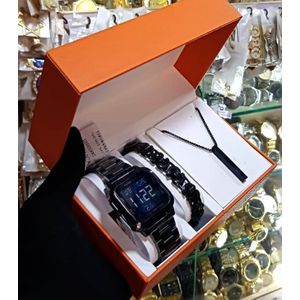 Keep Moving Dapper Style Men's Unisex Wrist Set of Watch With Fashionable Bracelet for Big Men's & Ladies