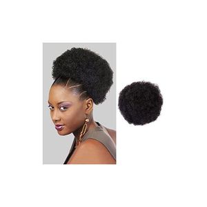 Fashion Collection Full Afro Ponytail Kinky Hair Bun With Drawsring