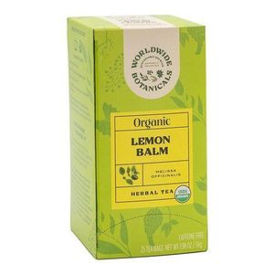 Worldwide Botanicals  Lemon Balm 25 Tea Bag Caffine Free