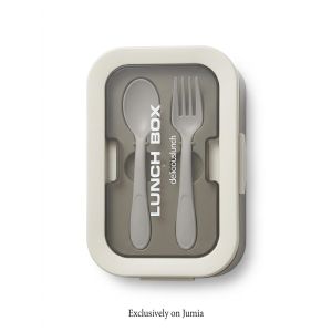 Premium Multi-Compartment Leak-Proof Bento Lunch Box with Integrated Spoon & Fork Set