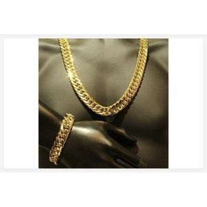 Cuban Link Chain With Bracelet Gold