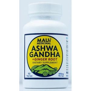 Maui ASHWAGANDHA 90 Capsules - 400 Mg Per Capsule