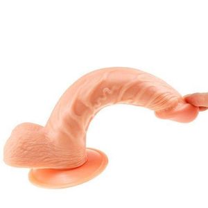 Dildo Realistic Dildo Realistic Penis Dildo Suction Dildo Suction Cup Sex Toy Hands Free Sex Toy Flexible Soft Dildo Female Dildo Women Sex Toy Adult Dildo Masturbation Toy Nude Flesh Dildo with Balls