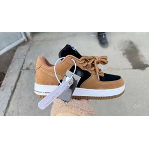Urban force wheat and black suede sneakers 