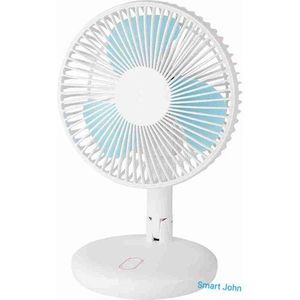 Dp Rotating 8000mAh Rechargeable Fan With LED Lights