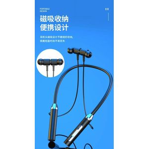 Wireless Neckband Sport Headphone Long Battery Life Bluetooth Neckband Wireless Headphones Mic Headset Stereo Earbuds Earphone