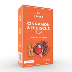 Friska Cinnamon & Hibiscus Tea – Heart-Healthy & Antioxidant-Rich
