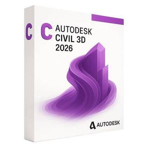 Auto desk Auto-CAD Civil 3D 2026 – Software for Infrastructure and Land Development- World’s leading 2D and 3D CAD tools - (With Lifetime Network License)