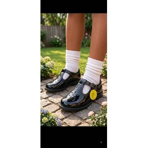 Back To School (BTS) Cortina For Kids - Black School Shoes