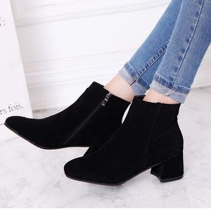 Fashion Ladies British Style Lace Up Women's Boots Casual Non-Slip