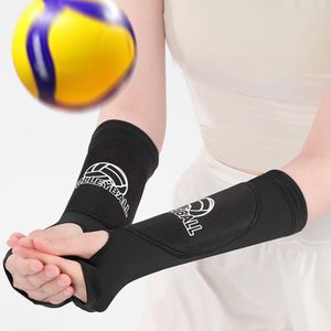 Volleyball Arm Sleeves - Protective Forearm Pads with Thumbhole, Shock Absorption Volleyball Sleeve Indoor Beach 