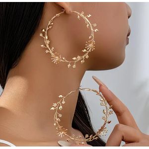 Alloy A Simple, Versatile, and Fashionable Floral Pattern Earring for Women