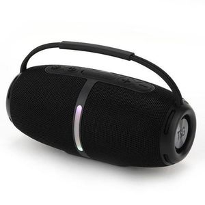 T&G TG-686 Mini Portable Wireless BlueTooth Hifi Stereo Sound Column Subwoofer Music Center Fm Radio Speaker IPX5 BLACK