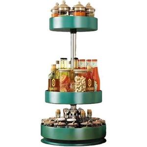 3-tier 360-degree rotating spice rack organizer. 