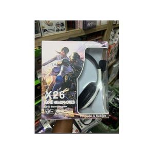 Wired Headphones with Microphone ( X26 ) - Compatible with Gaming Console & DJ. Anime, Cartoon, Movie, TV Series, Video Game Themed, Multimedia Audio, Stylish Gaming Gear, Gaming Headset, Headphones.
