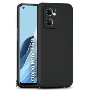 Silicon Back Case For Oppo Reno 7 5g . Black