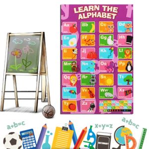 Alphabet Poster Learn My ABC Wall Chart Fun Children Educational