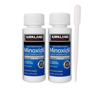 Kirkland Signature 2 Bottles of Minoxidil 5% Hair & Beard Growth With Applicator