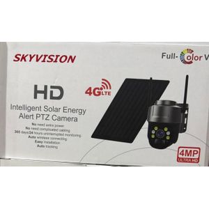 Sky Vision 4MP Ultra HD Solar Energy Alert PTZ Camera