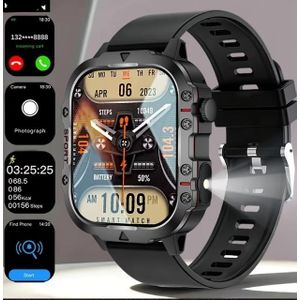 Fashion Collections New 1.99-Inch Bluetooth 5.3 Smartwatch for Men and Women with Call Function, LED Light, 180mAh Battery, Fitness Tracker, Multiple Sports Modes, Remote Camera Control, USB Charging, Compatible with iPhone and Android