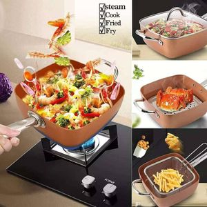 4.5LITERS 5 IN 1 DEEP FRYER  COPPER PAN 