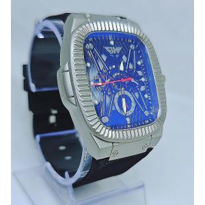 Men Black Silicon Wristwatch 