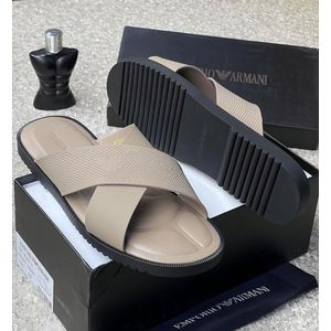 Open-toe slide sandal design.