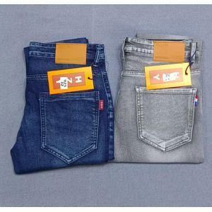 2 In1 Pieces Smart Jeans For Men - Blue+ Grey