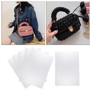 6pcs Mesh Plastic Canvas Sheets Crossbody Bag Purse Making