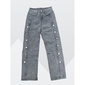High quality ladies patterned boyfriend jeans 