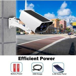 Wireless CCTV Camera Solar Wifi HD 1080P Outdoor IP Camera+free sim