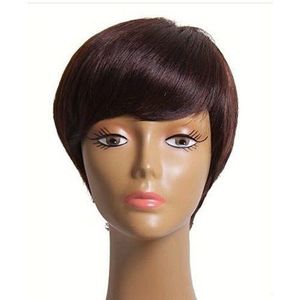 Short Silky Skull Cap Wig