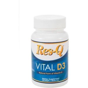 Res-Q Vital Vitamin D3 5000 iu 60 Softgel