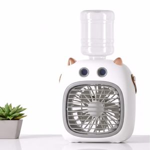New White Original Little Monster Dual Spray Cooling Fan 4-Speed (Brushless Motor/LiPo 18650 Battery 1200mAh) Misting Fan