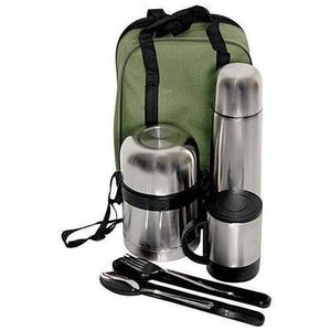 Universal Stainless Steel Food Flasks 5 In 1 Set
