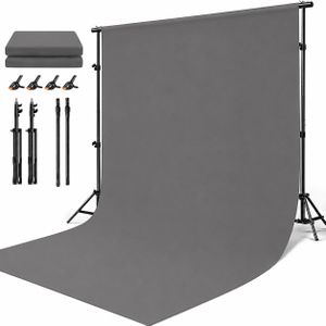 Photography & Cinema Professional Grey studio photography background With background stand 